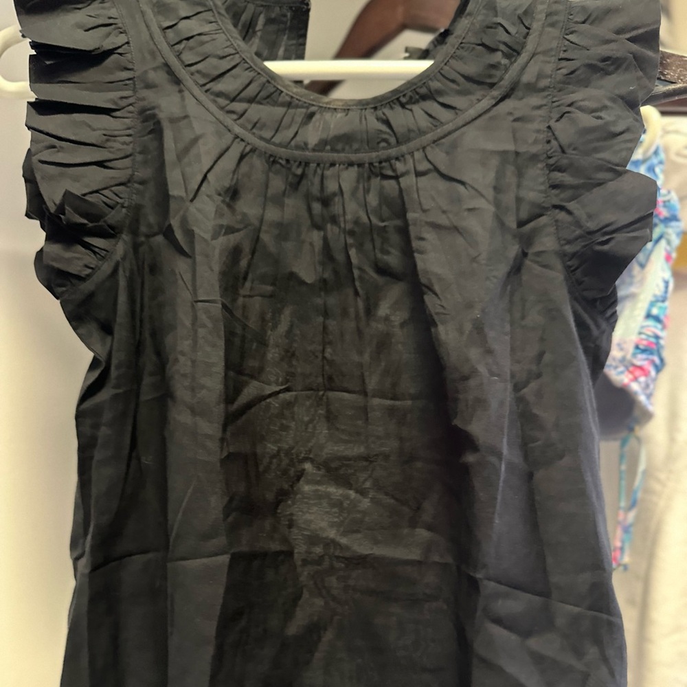 NWT J. Crew Ruffle Trim Sleeveless Top